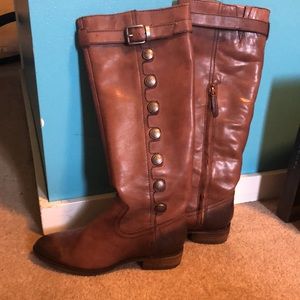 Arturo Chiang brown leather boots Size 6 1/2